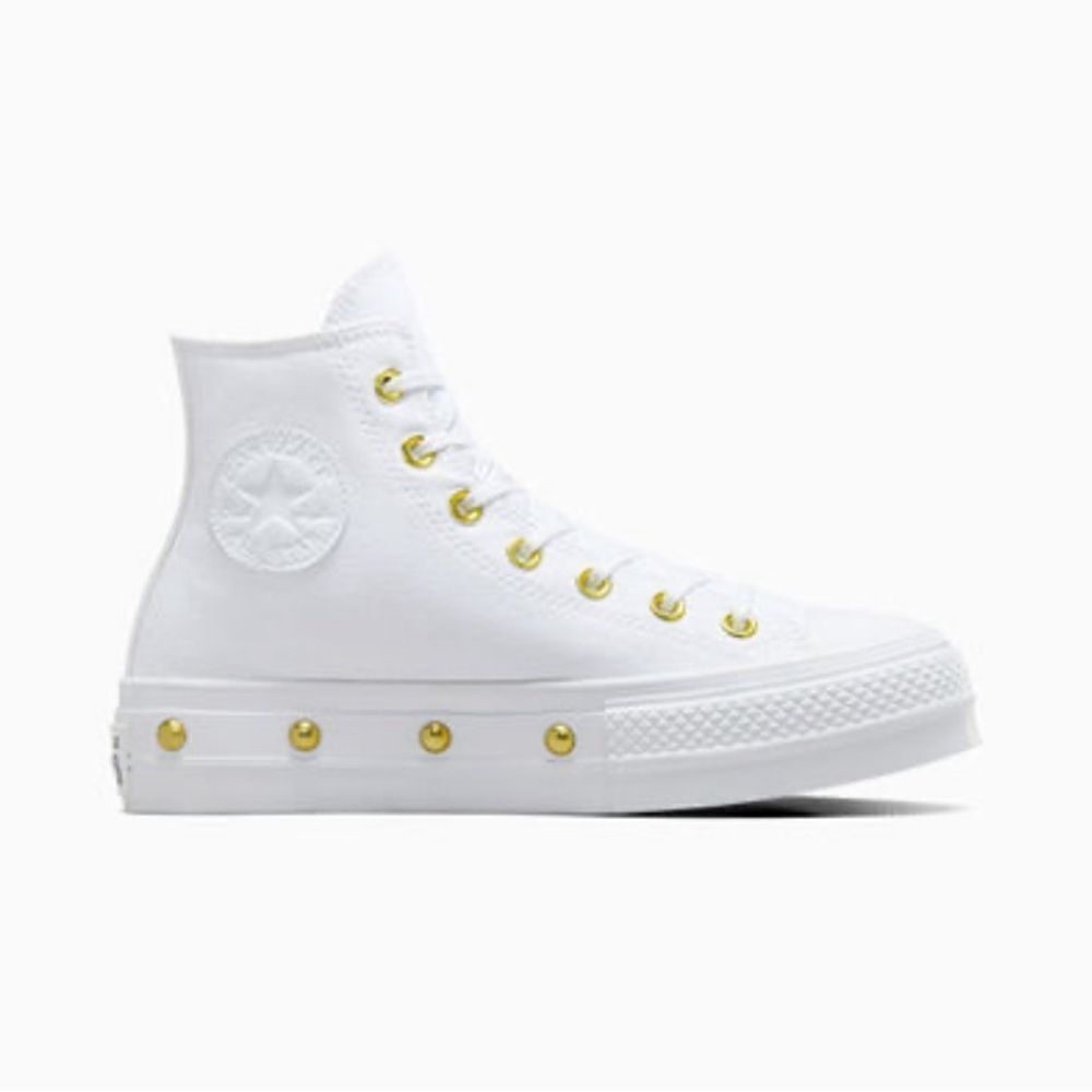 Converse Chuck Taylor All Star Lift Platform Star Studded Sneakers Shoes Size 8 - Picture 9 of 16